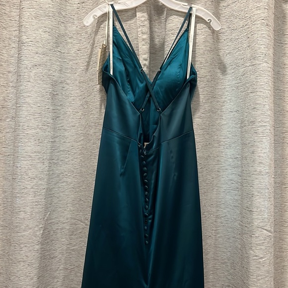 💞3 for $50💞Satin Spaghetti Strap Mermaid Bridesmaid dress - Picture 10 of 14